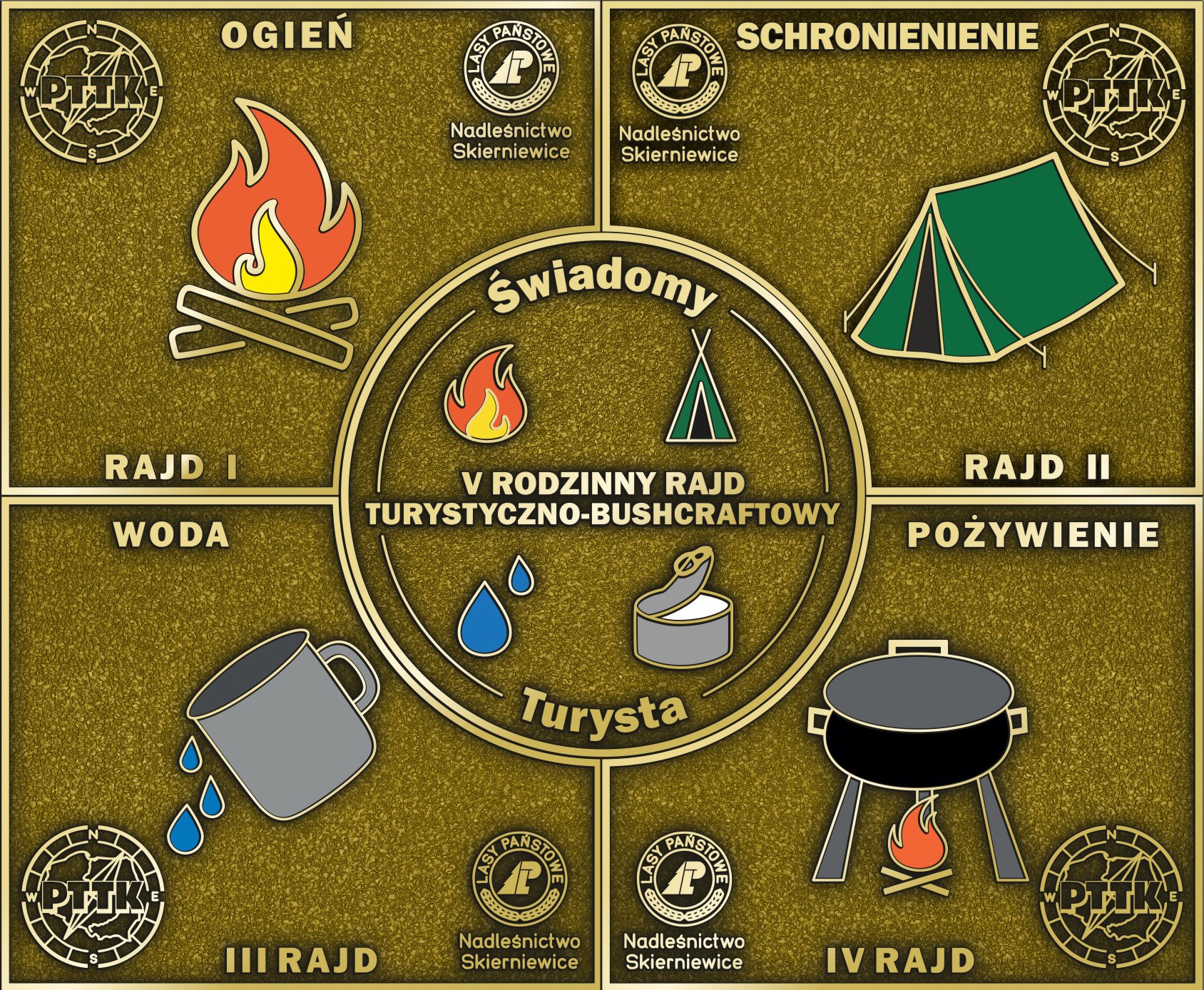Odznaka Rajdu Turystyczno-Bushcraftowego